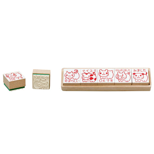 ティーチャースタンプ ゴム印 5本組