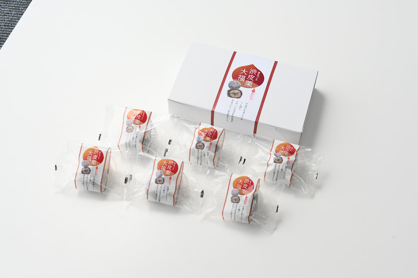 新杵堂 まるごと渋皮栗大福 6個入