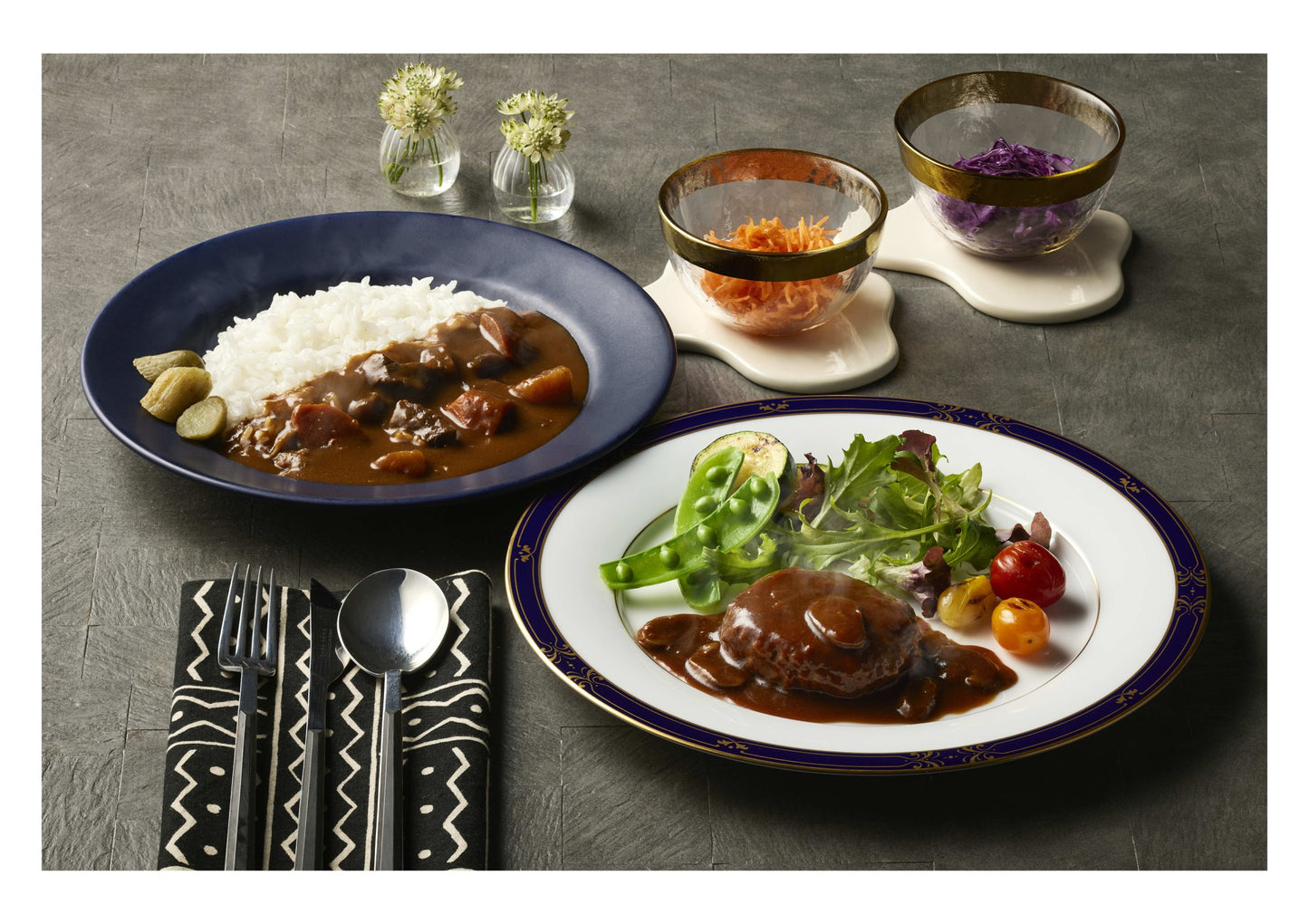 「横浜ロイヤルパークホテル」監修  カレー＆ハンバーグセット / ４種グルメセット